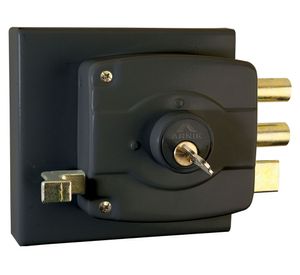 Cerradura sobreponer acceso principal/ reja AR01+30CA negro Arnik