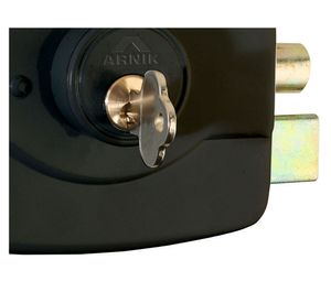 Cerradura sobreponer acceso principal/ reja AR01N+ negro Arnik