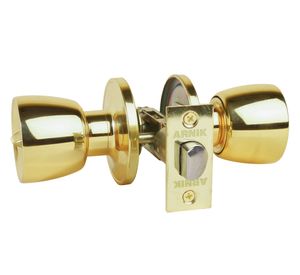 Cerradura pomo dormitorio/baño Tulipa pulido Arnik