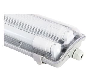 Equipo estanco 2L LED 66cm blanco/gris Drl