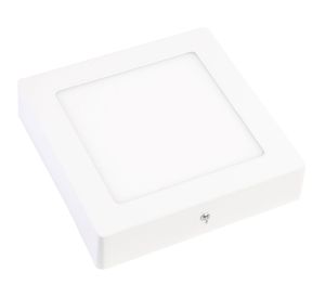 Panel LED sobrepuesto 12W luz fría cuadrado ByP