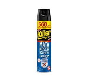 Insecticida spray killer mata moscas mosquitos y zancudos 560 cm3 8,5x7 cm azul Killer
