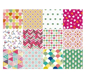 Vinilo adhesivo 15x15 cm Happy 12 unidades