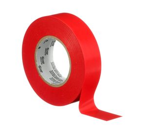 Cinta eléctrica 19 mm x 18,3 m Temflex 165 rojo
