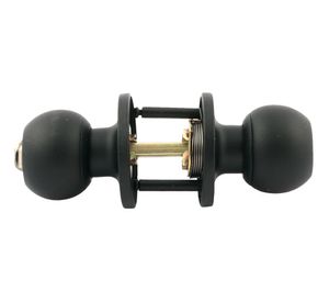Cerradura pomo dormitorio/baño bola negro Arnik