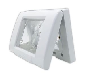 Tapa 3 módulos blanco Kalop