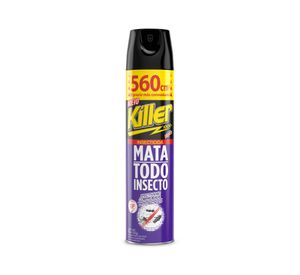 Insecticida spray killer mata todo insecto 560 cm3 8,5x7 cm morado Killer