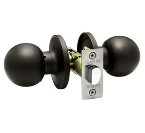 Cerradura pomo simple paso bola negro Arnik