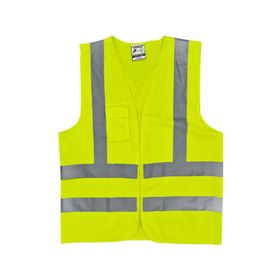 Ropa de trabajo chaleco reflectivo 4 cinta amarillo RFX