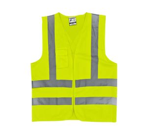 Ropa de trabajo chaleco reflectivo 4 cinta amarillo RFX