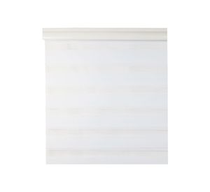 Cortina roller blackout zebra 150x165 cm blanco Cotidiana