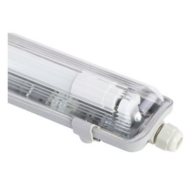 Equipo estanco 1L LED 126cm blanco/gris Drl