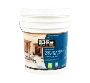 Esmalte al agua Premium Plus blanco ultra puro satín tineta