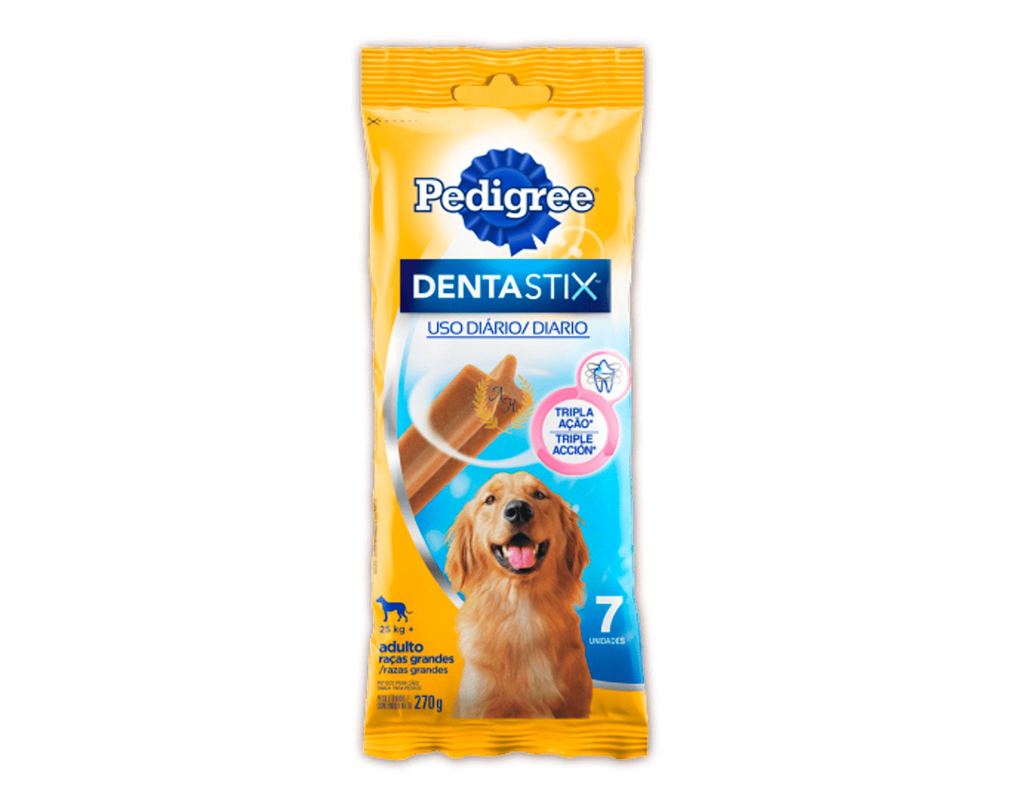 Snack perro 270 gr raza grande Dentastix Pedigree a $1.990