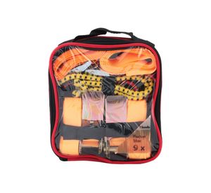Set correas de amarre carga Packer Star naranjo 9 piezas KWB
