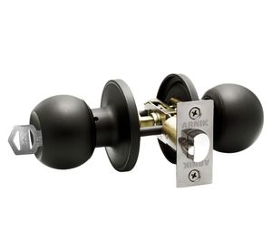 Cerradura pomo oficina/dormitorio bola negro Arnik