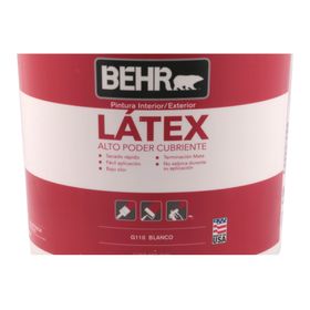 Látex 1 tineta G110 blanco mate Behr