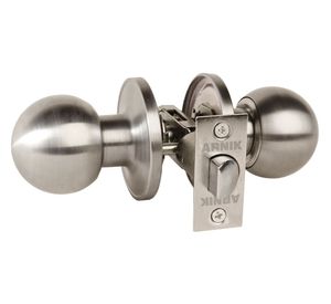 Cerradura pomo simple paso acero Arnik