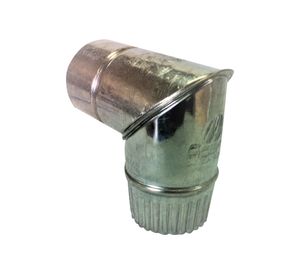 Codo galvanizado 4'' espesor 0,35 mm Aceros de la Rivera