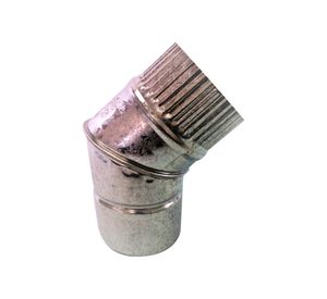 Codo galvanizado 4,5'' espesor 0,35 mm Aceros de la Rivera