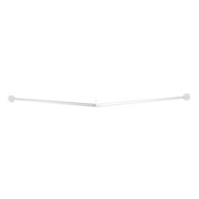 Barra angular baño 19 mm 100 cm blanco Metalhsa