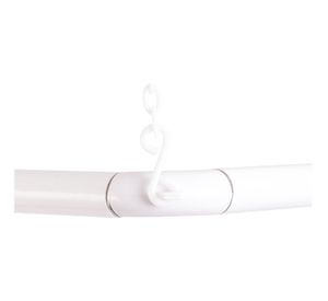 Barra angular baño 19 mm 100 cm blanco Metalhsa