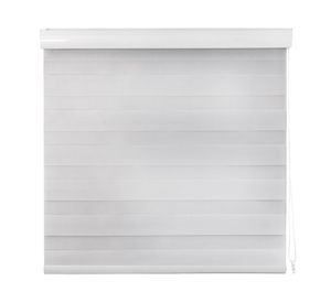 Cortina roller zebra 160x165 cm gris claro Cotidiana