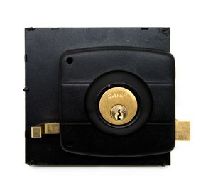 Cerradura sobreponer con caja 210R negro Safer