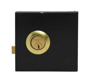 Cerradura sobreponer con caja 210R negro Safer