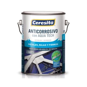 Anticorrosivo 1 galón Aqua Tech negro Ceresita