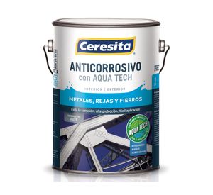 Anticorrosivo 1 galón Aqua Tech negro Ceresita