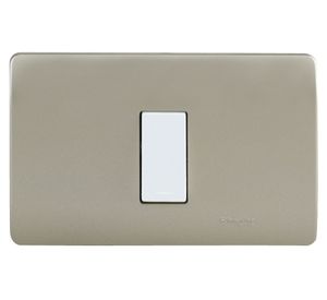 Placa armada interruptor 9/12 Génesis millan Schneider