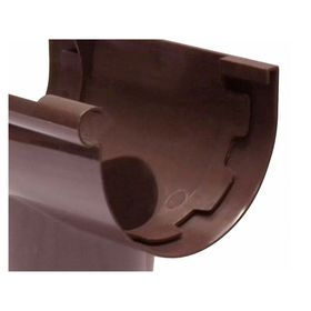 Bajada canaleta PVC marrón