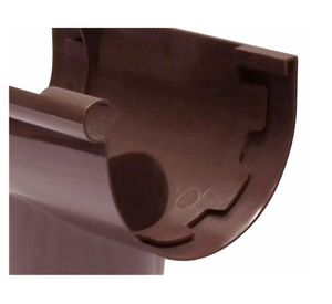 Bajada canaleta PVC marrón