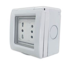 Enchufe caja sigma 10/16A IP55 gris Kalop