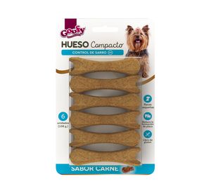 Hueso perro control sarro carne 6 unidades Goofy