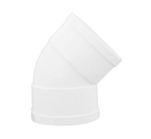 Codo 45º H-H PVC blanco