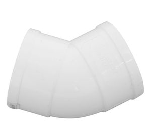 Codo 45º H-H PVC blanco