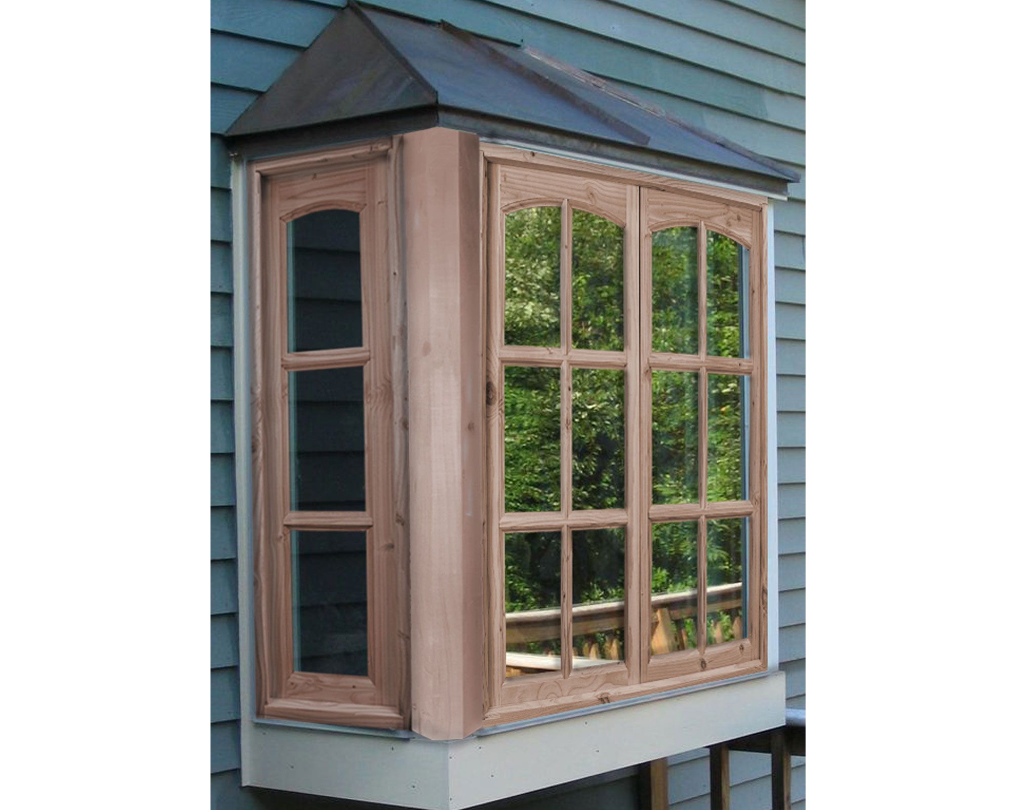 Ventana Madera 34x120 cm Pino oregón