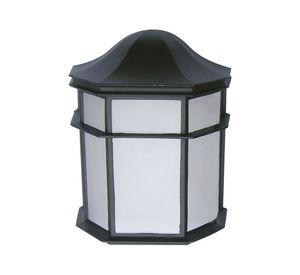 Farol pared 1L E27 negro Abitare