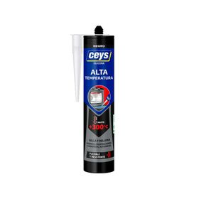Silicona 280 ml Alta temperatura negro Ceys