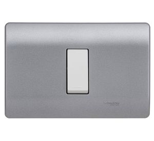 Placa armada interruptor 16A 9/12 Génesis lien Schneider