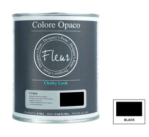 Pintura 750 ml Chalky look negro mate Fleur