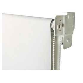 Cortina roller doble blackout 140x165 cm liso blanco Cotidiana