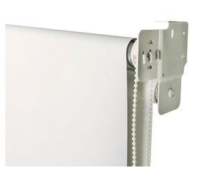 Cortina roller doble blackout 140x165 cm liso blanco Cotidiana