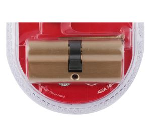 Cilindro europerfil 70 mm 5 pin 3 llaves bronce satinado Poli