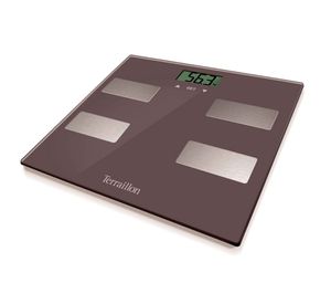 Pesa digital 150 kg Scan chestnut marrón glacé Terraillon