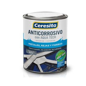 Anticorrosivo 1/4 galón Aqua Tech rojo colonial mate Ceresita