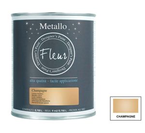Pintura metálica 750 ml champagne Fleur
