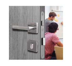 Cerradura de embutir dormitorio/oficina manilla piano 215 Multifunción Poli